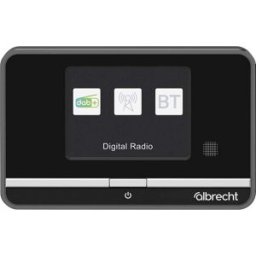 Albrecht DR 521 Radio de table DAB+, FM AUX, Bluetooth, DAB+, FM avec télécommande, fonction réveil noir