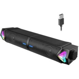 Enceinte Portable Rgb Bluetooth Avec Micro Usb Éclairage Led 2×3 W Yonis