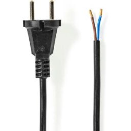 Nedis Câble D´alimentation Pour Aspirateur Cegl11940bk150 Cee 7/17 15 M 16a 250v Black One Size unisex