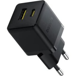 Baseus Chargeur Mural Usb-a Et Usb-c Palm 30w & Cable Black One Size unisex