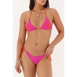 Haut de maillot de bain violet avec broderies My Jewellery Violet femme
