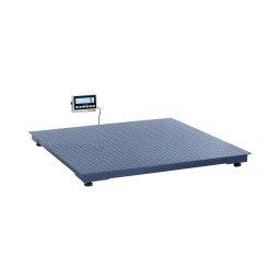 Balance au sol - 5 000 kg / 2 kg - 150 x 150 cm - avec écran LCD externe