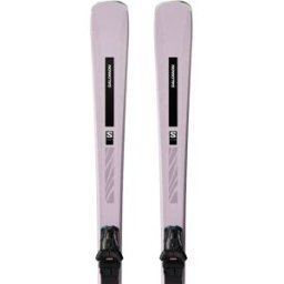 Salomon Pack De Skis Alpin Femme S/max N°6+m10 Gw Lavender Fog / Black 150 Femme