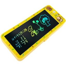 INF Trousse-tablette d'écriture LCD effaçable avec écran protecteur pour les yeux, effacement par un bouton et verrouillage
