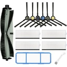 INF Kit de pièces de rechange pour aspirateur robot - Brosse principale, brosses latérales, filtres et outil de nettoyage,