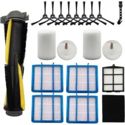 INF Kit de pièces de rechange pour aspirateur robot - brosse principale, brosses latérales et filtres, compatible avec Shark