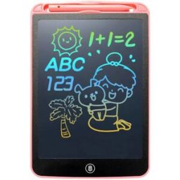INF Tablette d'écriture Doodle - Version UE, tablette LCD 10 inch avec gomme à un bouton et écran confortable Rose