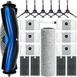 INF Kit d'accessoires de remplacement pour aspirateur robot – 19 pièces : brosses, filtres et sacs à poussière, compatible avec