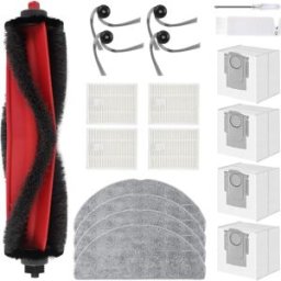 INF Kit de pièces détachées pour aspirateur robot compatible avec Roborock Q7 L5+ et Roborock Q7 M5+ - Brosse principale, 4