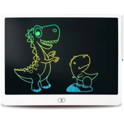 INF Tablette d'écriture LCD horizontale 20-inch - Écran flexible soin des yeux, Effacement par un bouton, Rangement stylet Blanc