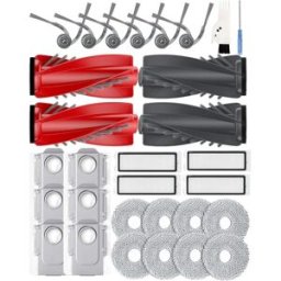 INF Kit de pièces de rechange pour aspirateur robot compatible avec Roborock Qrevo Curve/Curv/Curv S5X/Edge/Edge S5A/S5V/P20