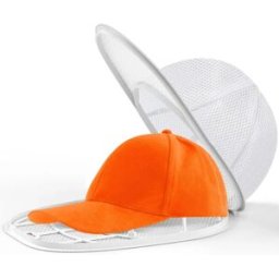 INF Petit sac de lavage pour chapeau avec support rond - Protège-casquettes en maille polyester pour machine à laver, Blanc