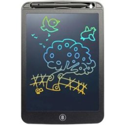 INF Tablette d'écriture Doodle - Version UE, tablette LCD 10 inch avec gomme à un bouton et écran confortable Le noir