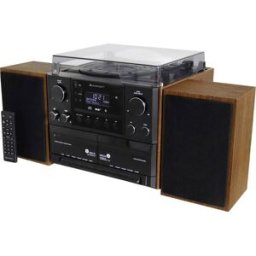 soundmaster MCD5600BR Chaîne stéréo Lecteur de disque, DAB+, FM, Bluetooth, CD, Cassette, USB, 2 x 5 W marron (aspect bois précieux mat)