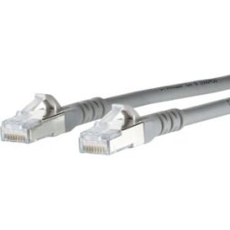 Metz Connect 130845A533-E RJ45 Câble réseau, câble patch CAT 6a S/FTP 15.00 m gris avec cliquet dencastrement 1 pc(s)