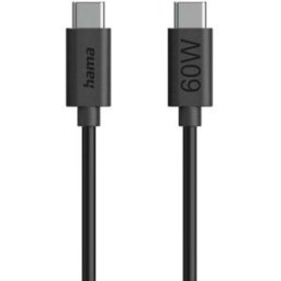Hama Câble USB-C USB 2.0 USB-C® mâle 1.2 m noir avec USB 00086446