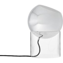 &tradition; - Lampe de table Topan - Argent - Aluminium plaqué chromé - Designer Verner Panton