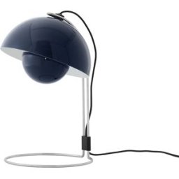 &tradition; - Lampe de table FlowerPot - Bleu - Acier - Designer Verner Panton