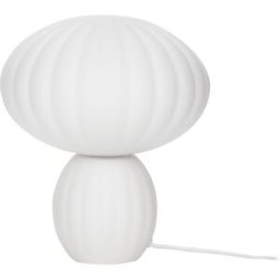 HÜBSCH - Lampe de table Kumu - Blanc - Verre soufflé bouche