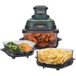 Petit Air Fryer portable en verre 4 en 1 Ninja CRISPi, Vert FN103EUGN par SharkNinja