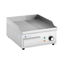 Plancha électrique - 360 x 380 mm - Ribber + Flat - 2 000 W