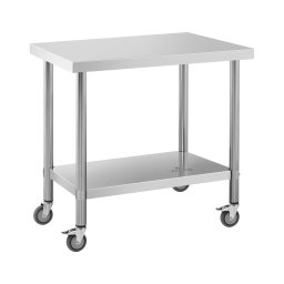 Table de travail en inox - PREMIUM - 60 x 90 cm - 145 kg - Royal Catering