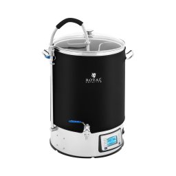 Cuve de brassage avec isolation - 40 L - 2500 W - 10 - 100 °C - Acier inoxydable - Écran LCD - Minuterie