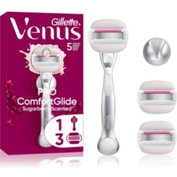 Gillette Venus PRO ComfortGlide Sugarberry rasoir féminin avec support de douche + lames de rechange