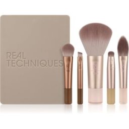 Real Techniques New Nudes On The Glow Mini Brush Kit kit de pinceaux de voyage 6 pcs