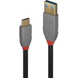 Lindy Câble Usb-a Vers Usb-c 36913 Black One Size unisex