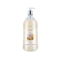 Les Petits Bains de Provence Gel Douche Surgras Fleur de Lin 1 L - Flacon-Pompe 1000 ml