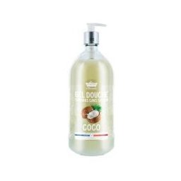 Les Petits Bains de Provence Gel Douche Surgras Coco 1 L - Flacon-Pompe 1000 ml