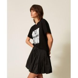 Actitude by Twinset T-shirt avec imprimé et strass