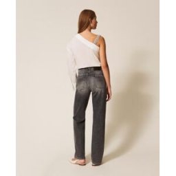 Actitude by Twinset Jean cinq poches avec strass