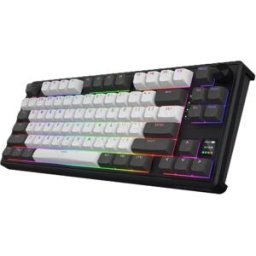 Clavier Gamer sans fil mécanique (Hator Aurum Linear) Hator Skyfall 80 Pro TKL RGB (Noir)