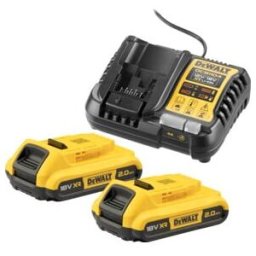 Kit batterie DEWALT (2x 18V/2Ah plus DCB1104) (DCB1104D2-QW)