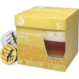 Kaffekapslen Latte Macchiato à la Vanille - 16 Capsules de café pour Dolce Gusto - Macchiato - Café Vanille - Compatible Dolce Gusto
