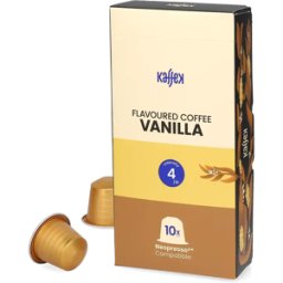 KaffeK Vanille - 10 Capsules de café pour Nespresso® - Espresso Lungo - Café Vanille - Compatible Nespresso®