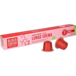 Black Coffee Roasters Lungo Crema - 10 Capsules de café pour Nespresso® - Lungo - Café bio - Compatible Nespresso®