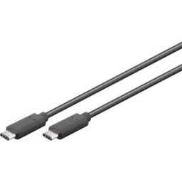 Goobay Câble USB USB 3.2 Gen1 USB-C® mâle 2 m noir connecteur utilisable des deux cotés 66508