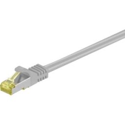 Goobay 91603 RJ45 Câble réseau, câble patch CAT 7 S/FTP 2 m gris sans halogène 1 pc(s)