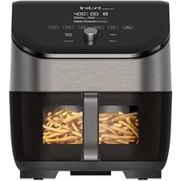 GENERIQUE Instant Vortex Plus Mit Clearcook - 5.7l Digitale Gesunde Heißluftfritteuse, Edelstahl, 6-in-1 Smart Programme