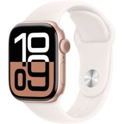 Apple Watch Series 10 Oled 42 Mm Numérique 374 X 446 Pixels Écran Tactile 4g Or Rose Wifi Gps (satellite)