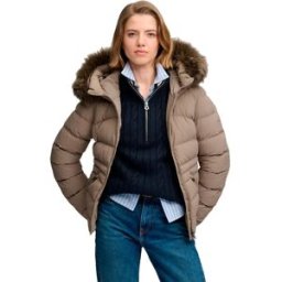 Superdry Veste Faux Fur Fuji Padded Fallen Rock Brown M Femme