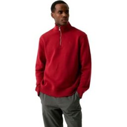 Garcia Pull à Demi-zip U261062 Red Flame L Homme