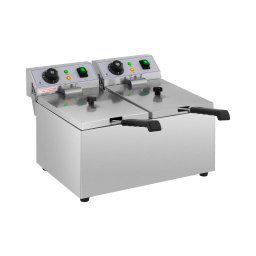 Friteuse électrique - 2 x 8 l - 6400 W - Royal Catering