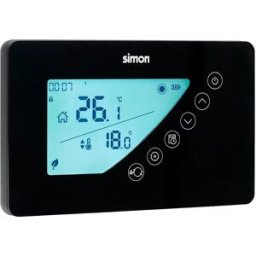 Simon Thermostat Numérique Avec Programmation Hebdomadaire Black One Size unisex