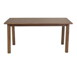 Miliboo Table extensible rallonges intégrées rectangulaire bois foncé noyer L160-210 cm CLAUDIE