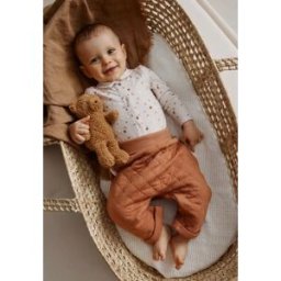 Petit Béguin Ensemble body bébé et pantalon matelassé Caramel