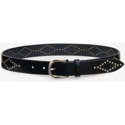 Ceinture Liliana En Cuir - Femme - Noir Et Argenté - Taille85 - Isabel Marant